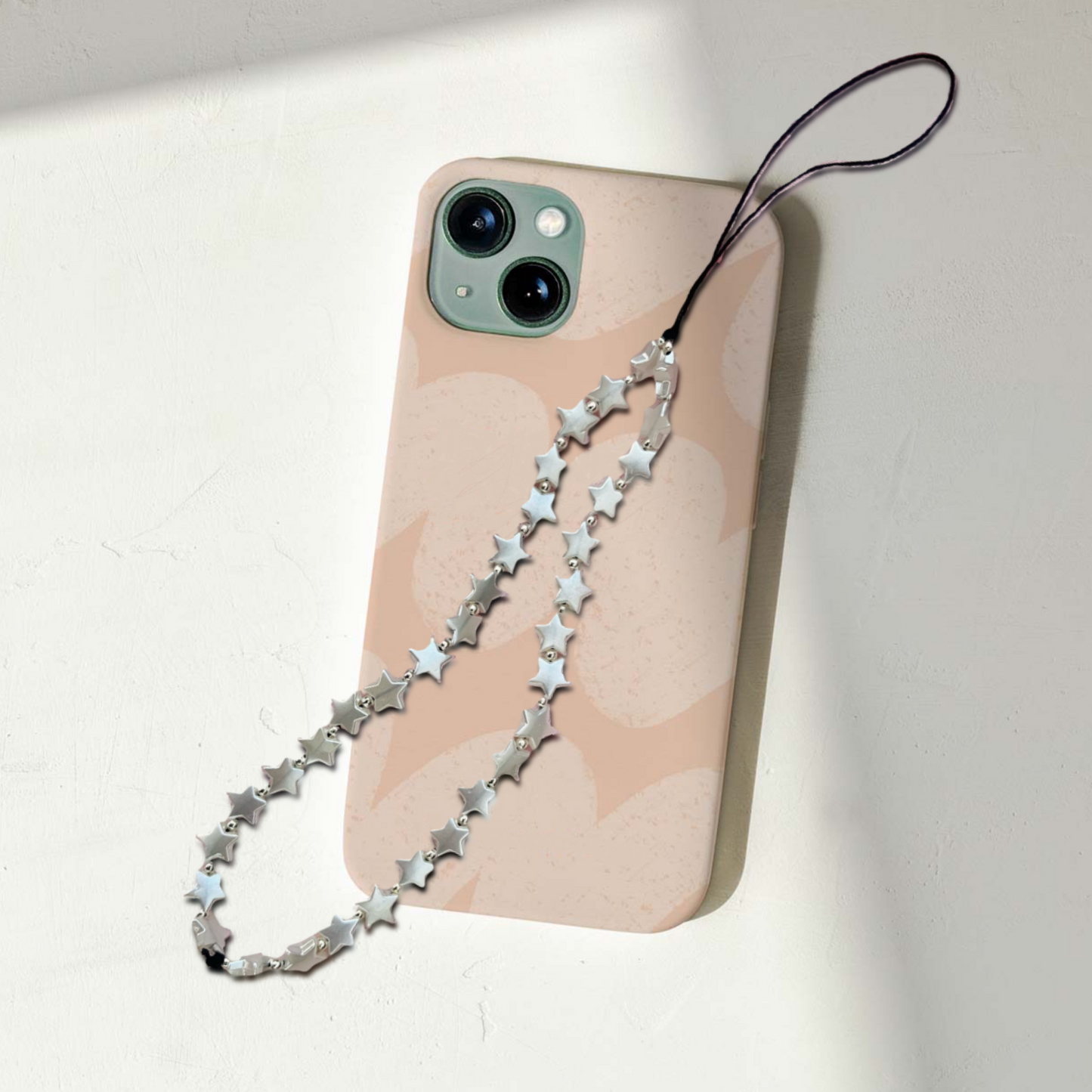 Shiny star bead phone strap