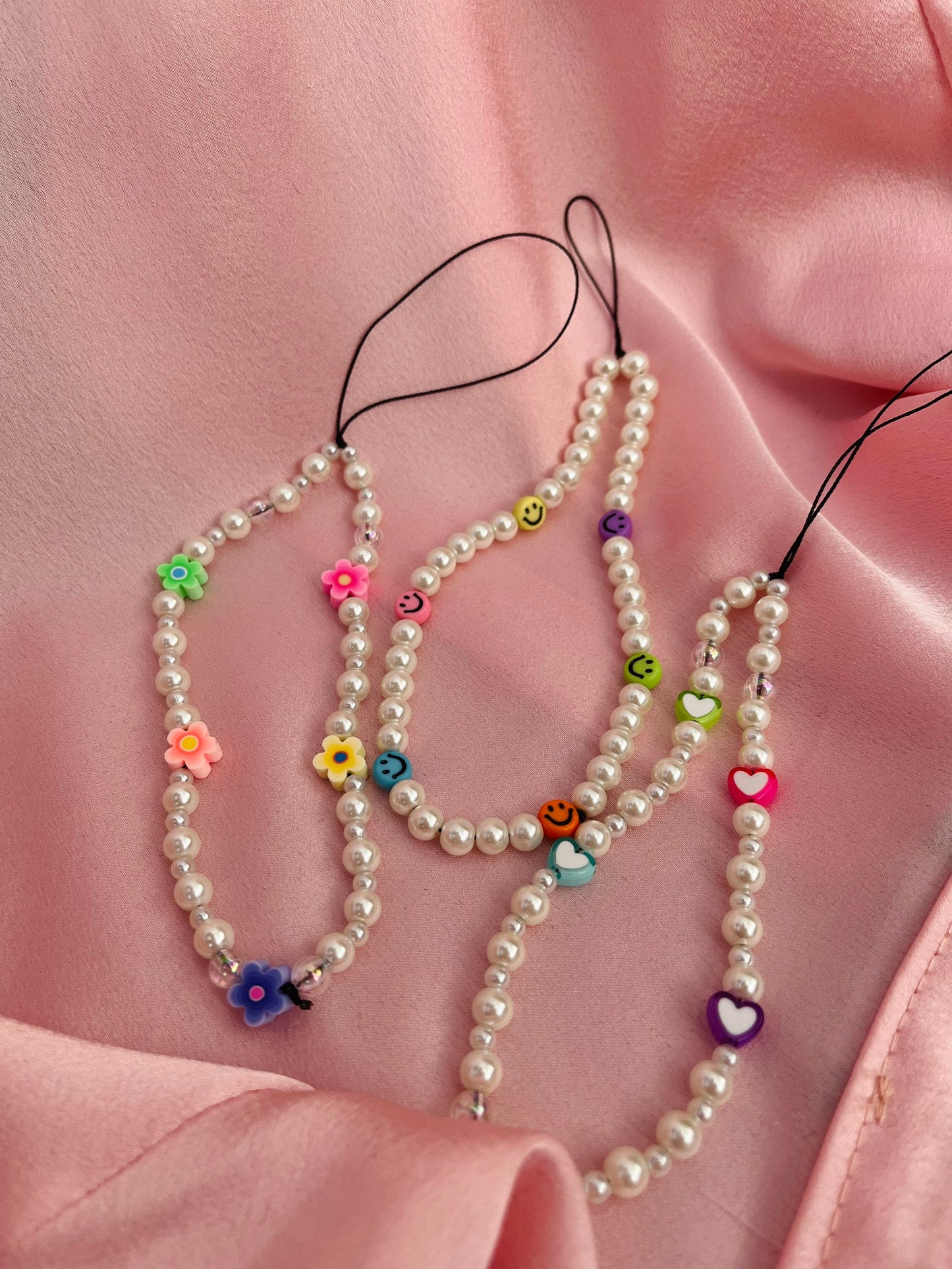 Colourful Pearl Phone Charms