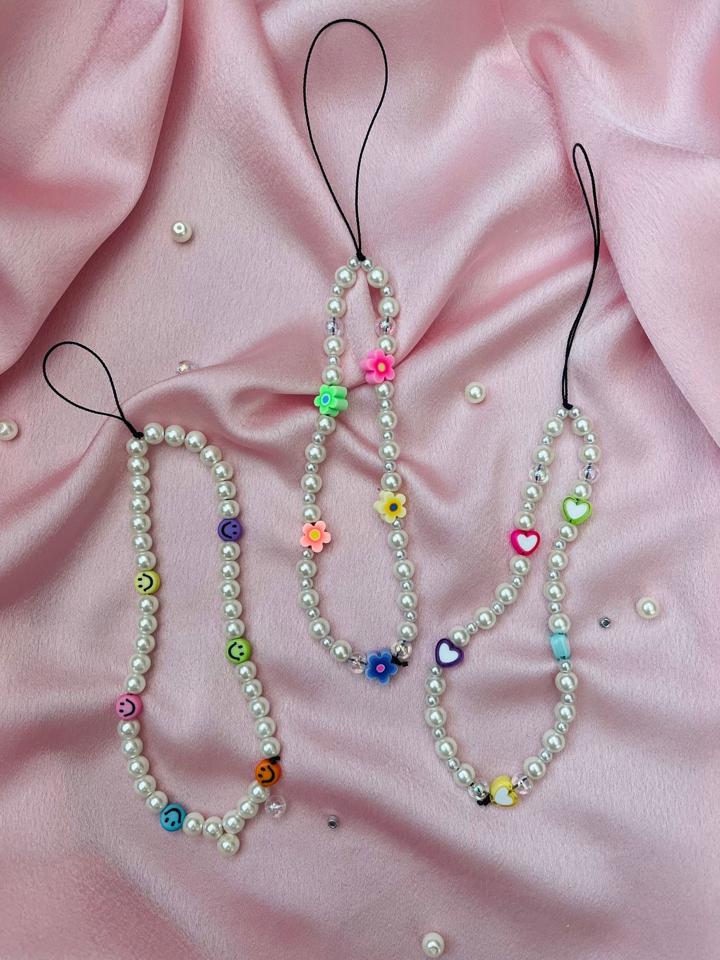 Colourful Pearl Phone Charms