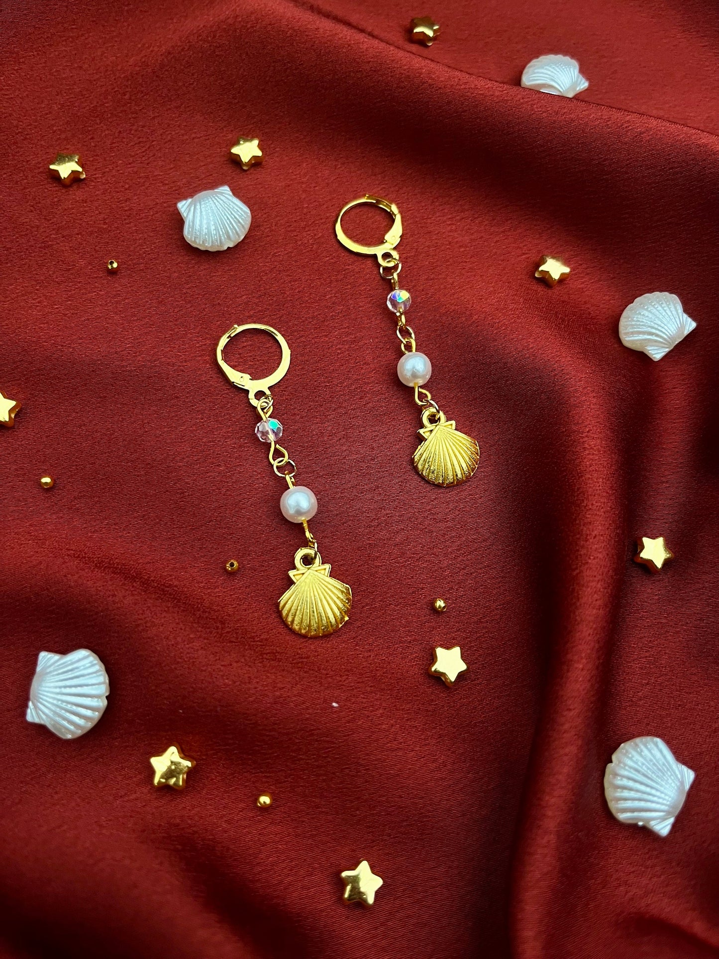 Gold Shell Earrings