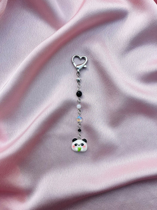 Panda Beaded Keychain